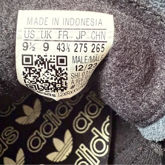 ADIDAS Handball Spezial Shoes Maroon / Core Black / Crystal White Size 9 NWB - Picture 10 of 15